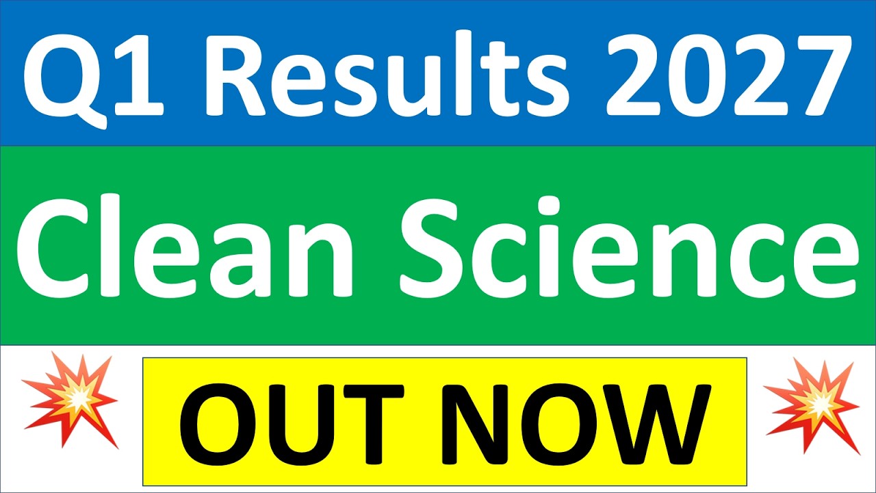 Clean Science q1 results 2027 | Clean Science results today | Clean Science Share latest News today