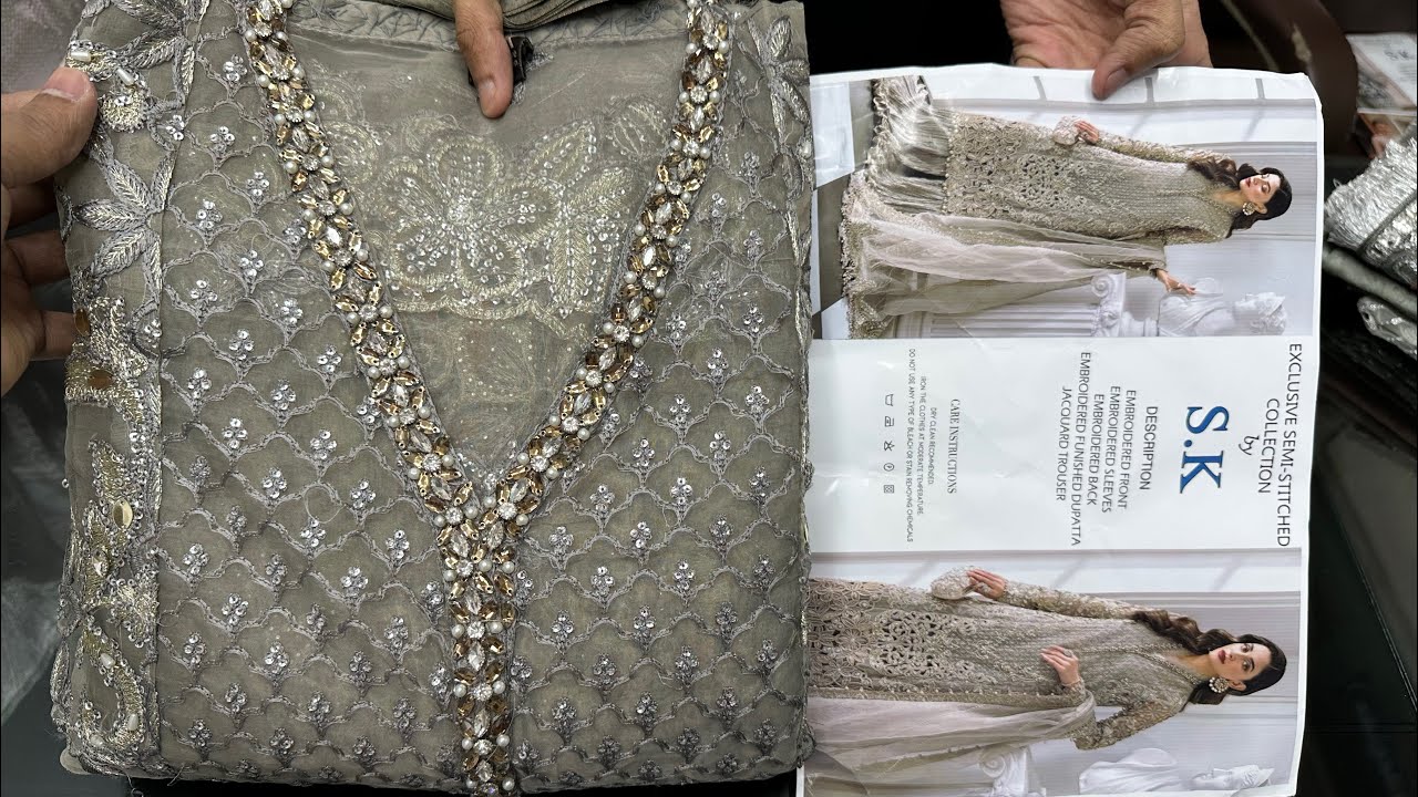 SK ✨ Exclusive💥Eid Festival Organza Dress 2026 | Pakistani Threepiece price in Dhaka | New Eid Dress