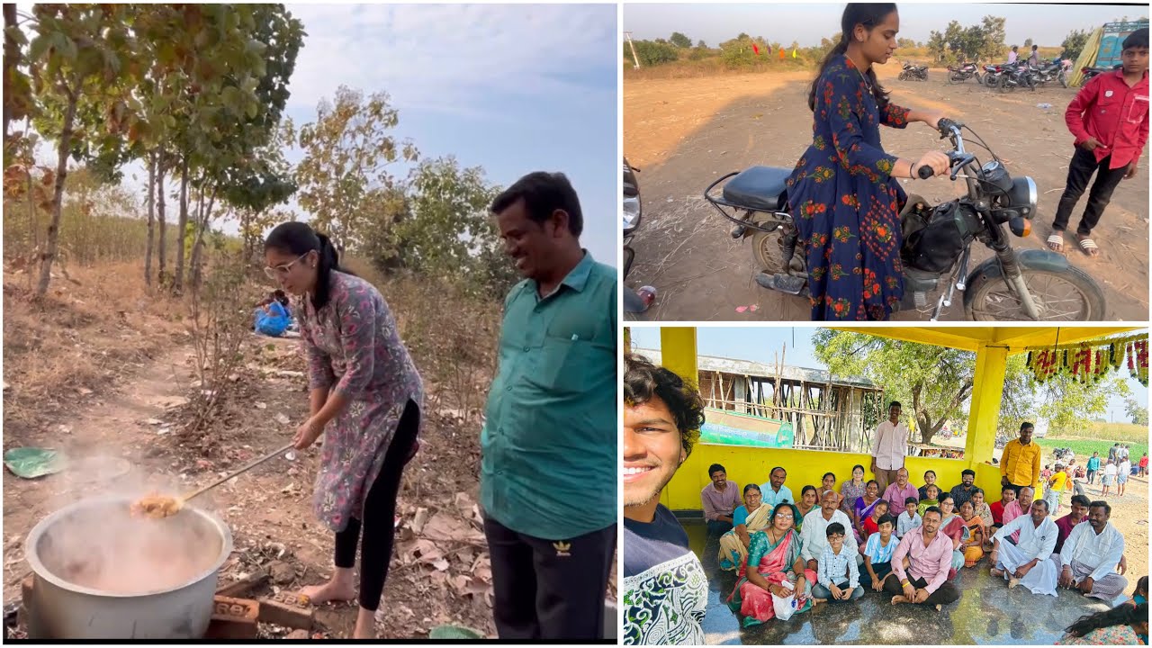 మా ఊరి ఎల్లమ్మ BONALU 💥🙏🏻|| PAllI : B ✨|| fun time with family members 🤩
