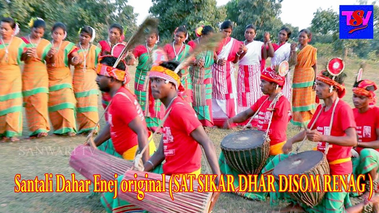 sanwaritv new santali dahar sereng | sohrai traditional dahar enej || harekrishnapur rasika ko ||