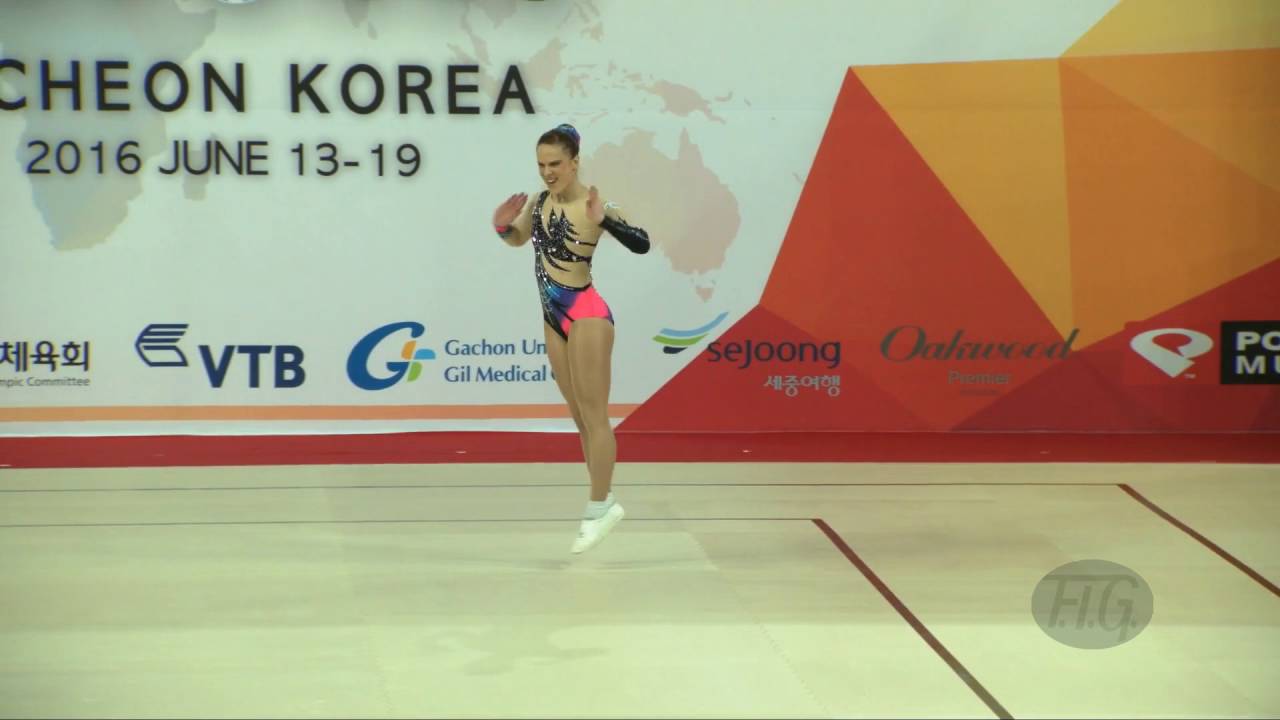 MORENO Sara (ESP) - 2016 Aerobic Worlds, Incheon (KOR) - Qualifications Individual Women