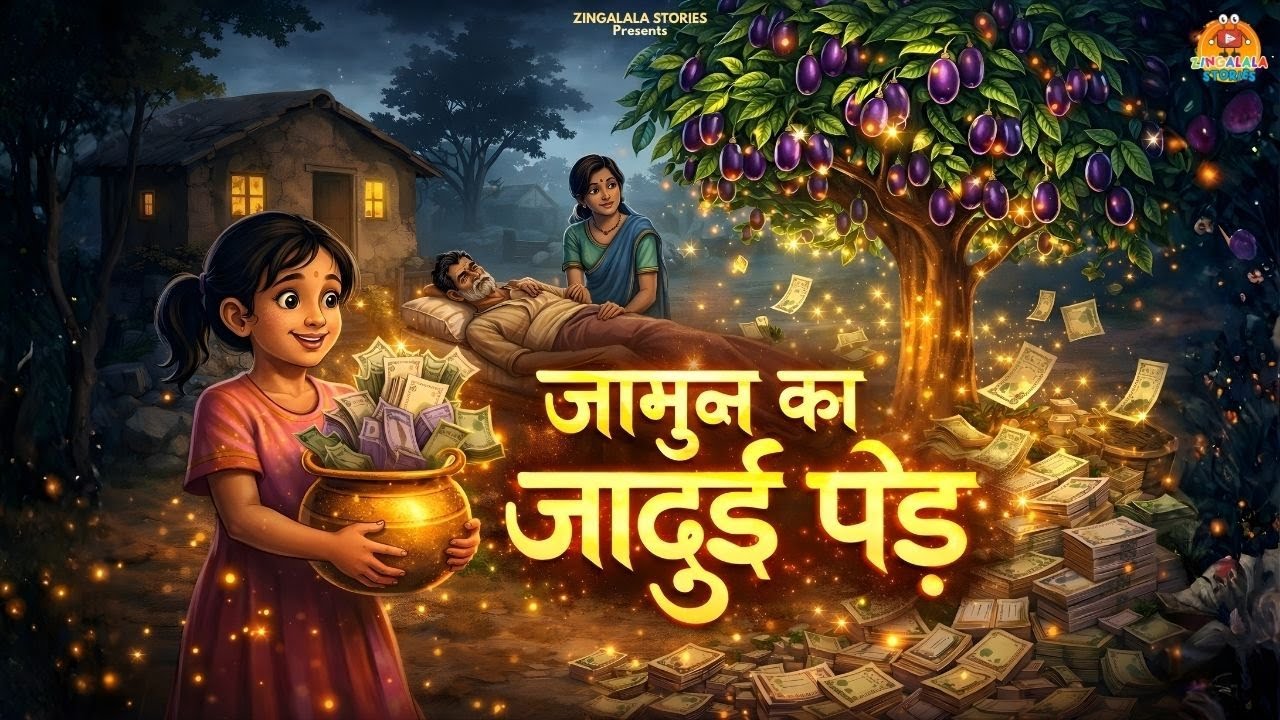जामुन का जादुई पेड़ | एक जादुई हिंदी कहानी | Magical Story in Hindi