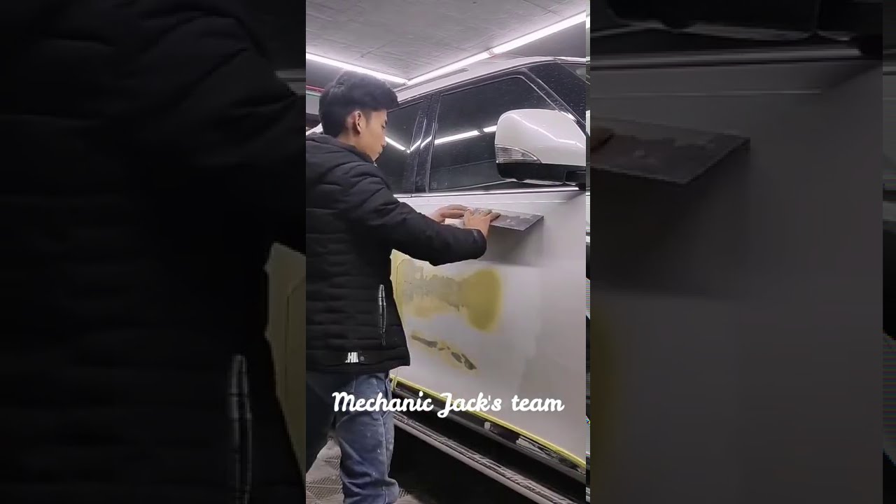 Demosntration of restoraton of car Painting (Pearl white)| Mechanic Jack