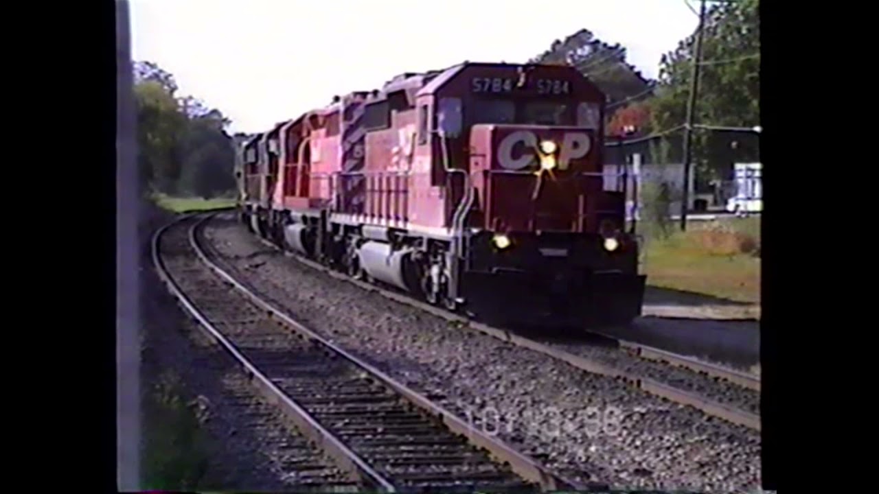 CP 8 unit train, B unit and more Lease units 1996 97
