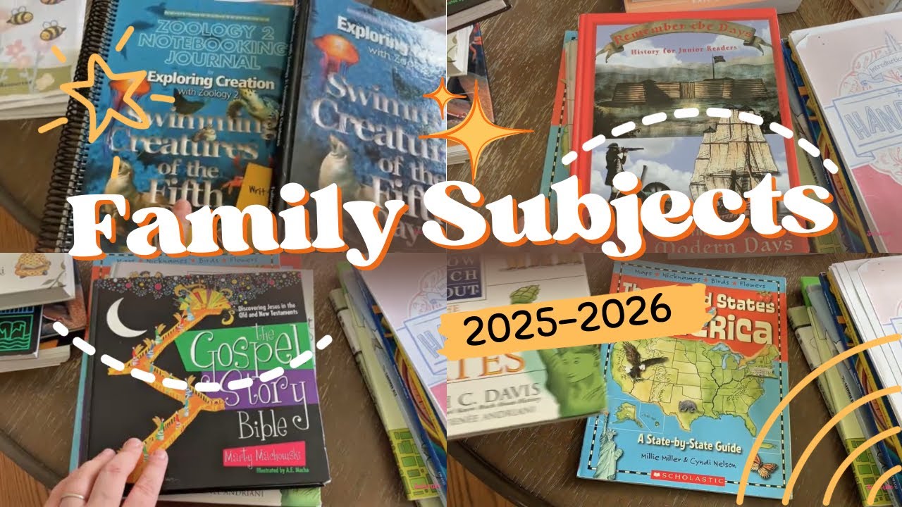 📚 Homeschool Family Subjects for 2025–2026 | What We're Learning Together This Year