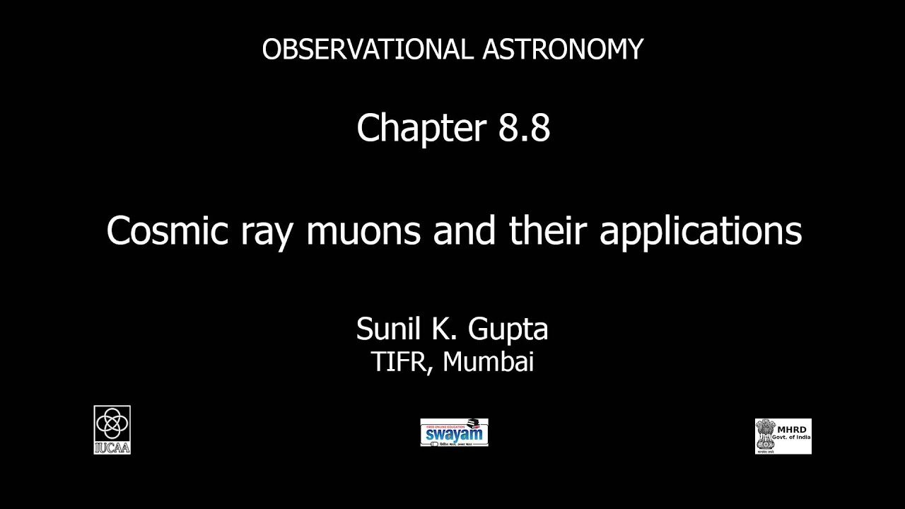 Chapter 8.8  Cosmic ray muons and their applications