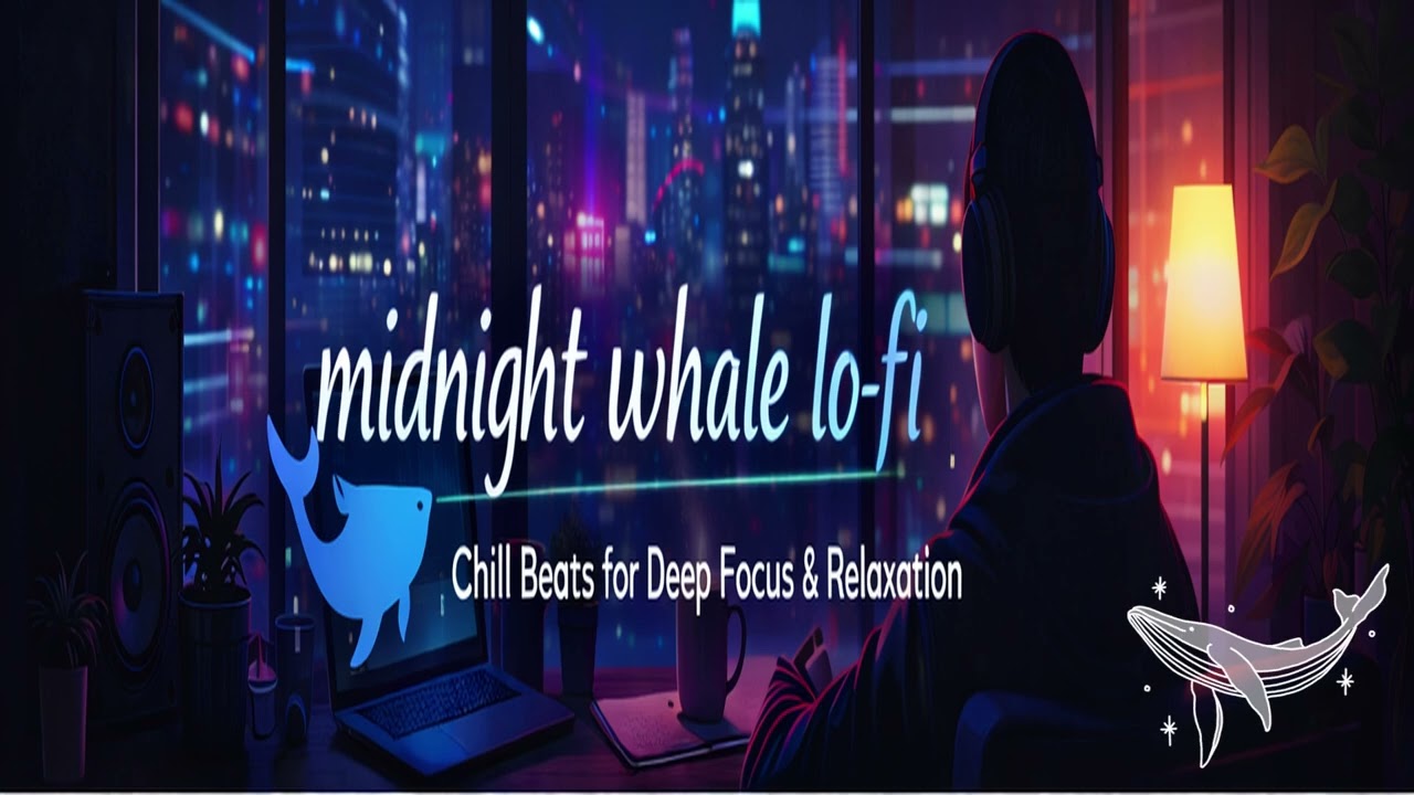 Midnight Lo-fi with the Blue Whale 🌃 Deep Focus Beats for Studying & Relaxing
