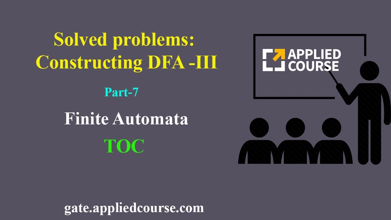 Solved problems: Constructing DFA -III | Finite Automata | part-7 | TOC