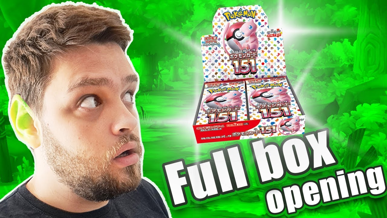 FULL BOX NYITÁS - Pokémon 151 - Japán verzió