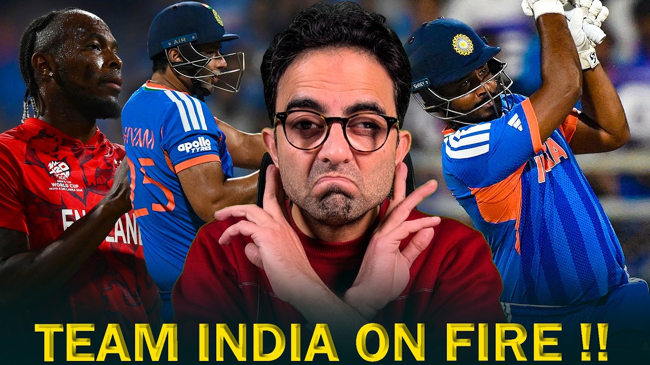 India smashed 253 runs against England in T20 World Cup Semi Final | Sanju Samson scored 89 off 42