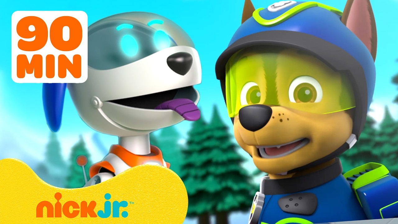PAW Patrol Mega Robot Rescues! 🤖 w/ Robo-Dog, Chase & Marshall #3 | 90 Minutes | Nick Jr.