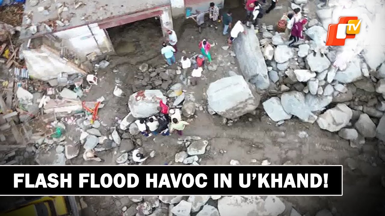 Uttarakhand: Drone Visuals Show Scale of Flash Flood Damage in Chamoli&rsquo;s Tharali