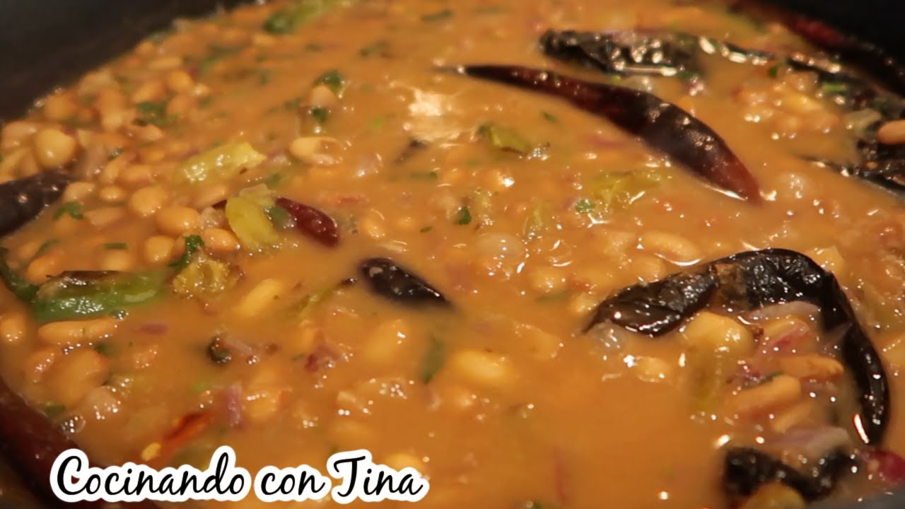 FRIJOLES CON XOCONOSTLE RECETA SABROSA Y ECONOMICA