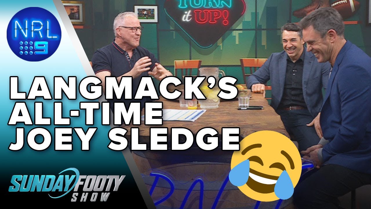 Paul Langmack leaves the boys dying of laughter😂😂: Turn It Up -  Sunday Footy Show | NRL on Nine
