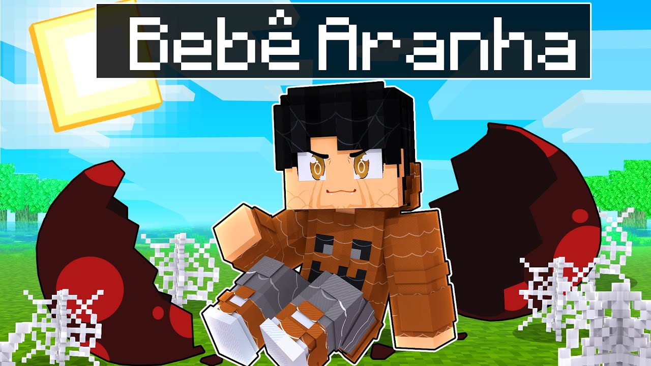 NASCI como um BEBÊ ARANHA no Minecraft