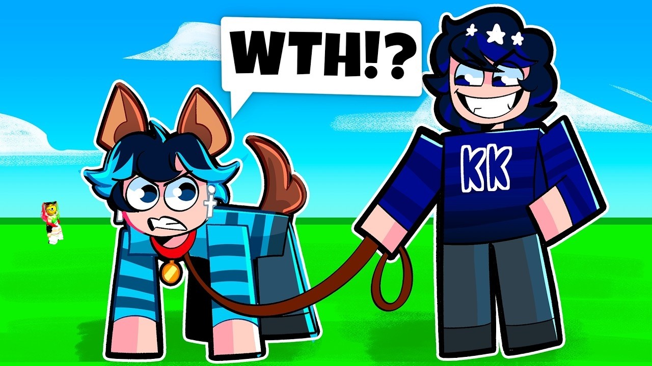 I made my brother play SUS roblox games...