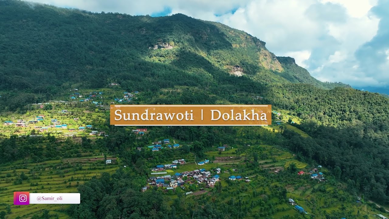 Village Drone Shot ,Sundrawoti || Dolakha 🖥 #SkyEyeShot  #DroneViralView