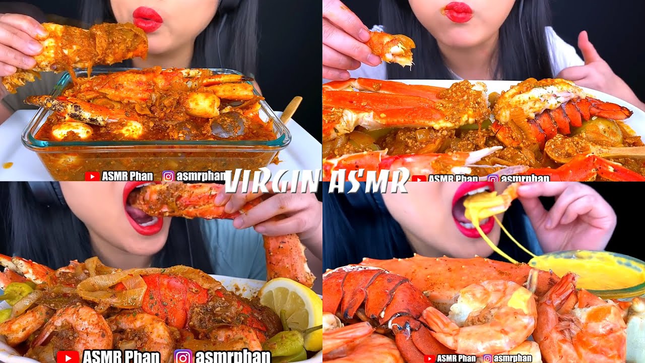 Collection of eating seafood videos by ASMR Phan. I Tổng hợp video ăn hải sản của Asmr Phan hấp dẫn.