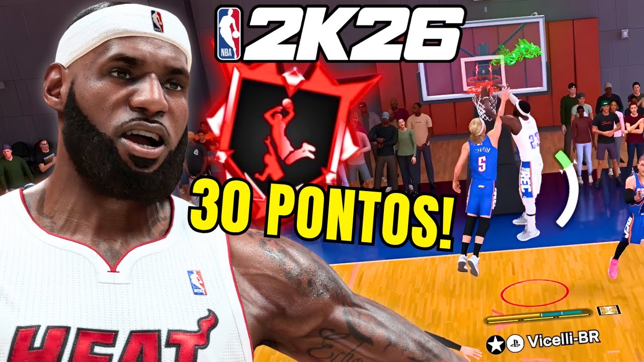 A BUILD META DO LEBRON JAMES INVADIU O REC NO NBA 2K26! 99 OVR + CAP BREAKERS