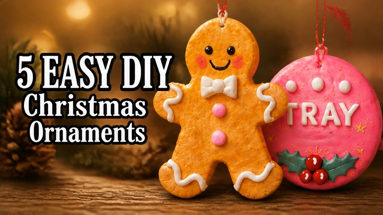 5 DIY Christmas Decorations You Can Make with Air Dry Clay