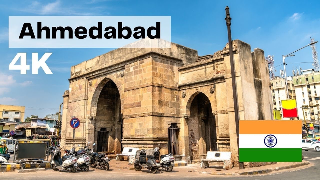 Ahmedabad India 🇮🇳 Walking Tour in 4k