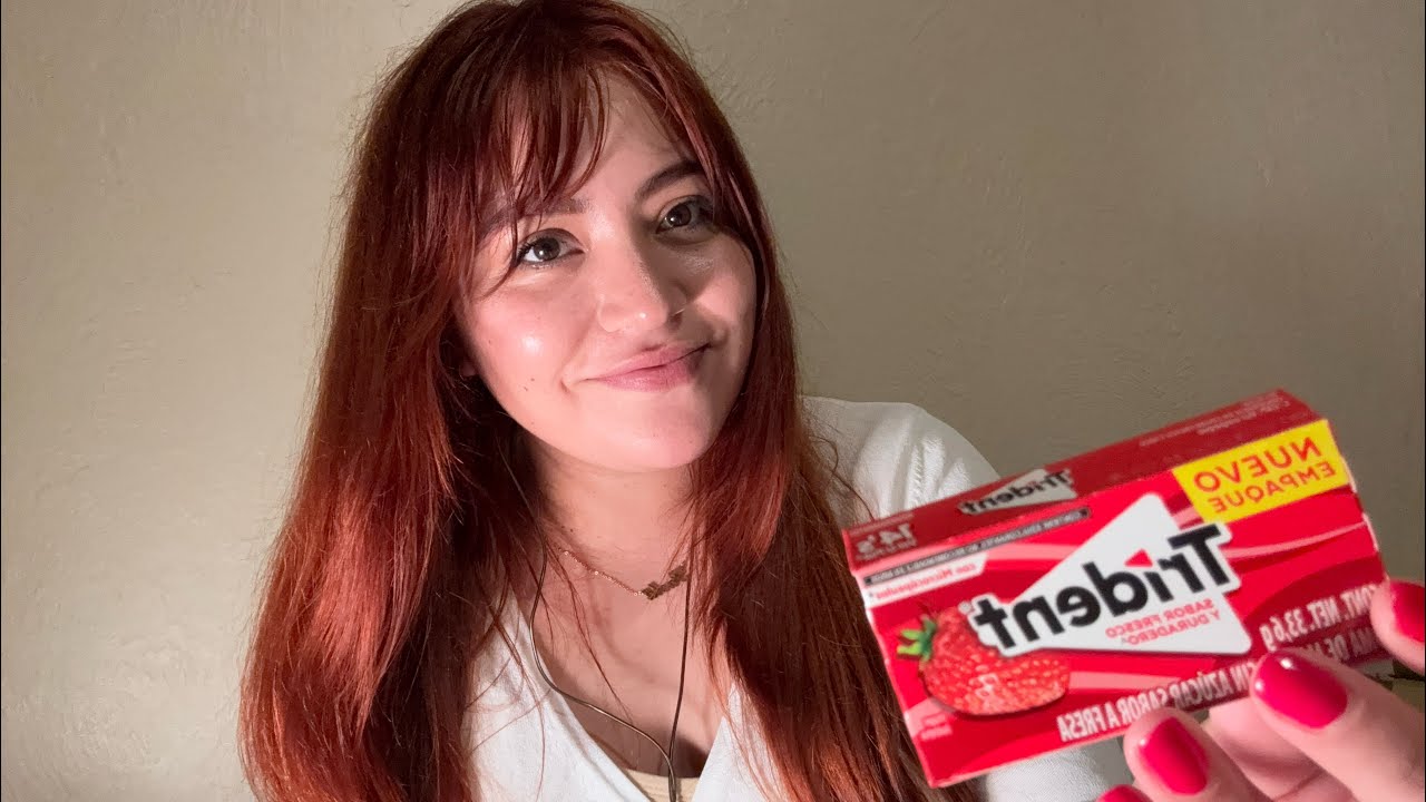 ASMR- RELAJANTE CON CHICLE  #asmr#relaxing#platicando#unboxing 