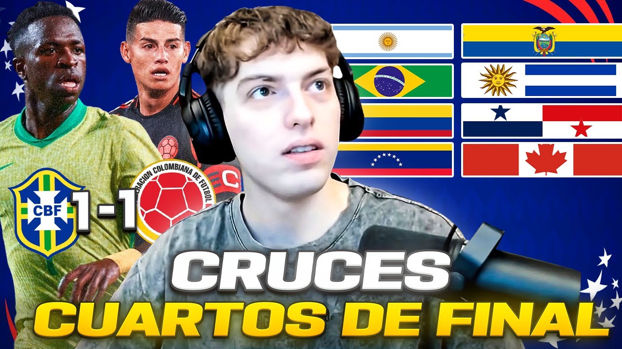 DAVOO XENEIZE ANALIZA COLOMBIA-BRASIL Y LOS CRUCES DE CUARTOS DE LA COPA AMERICA (2024)!