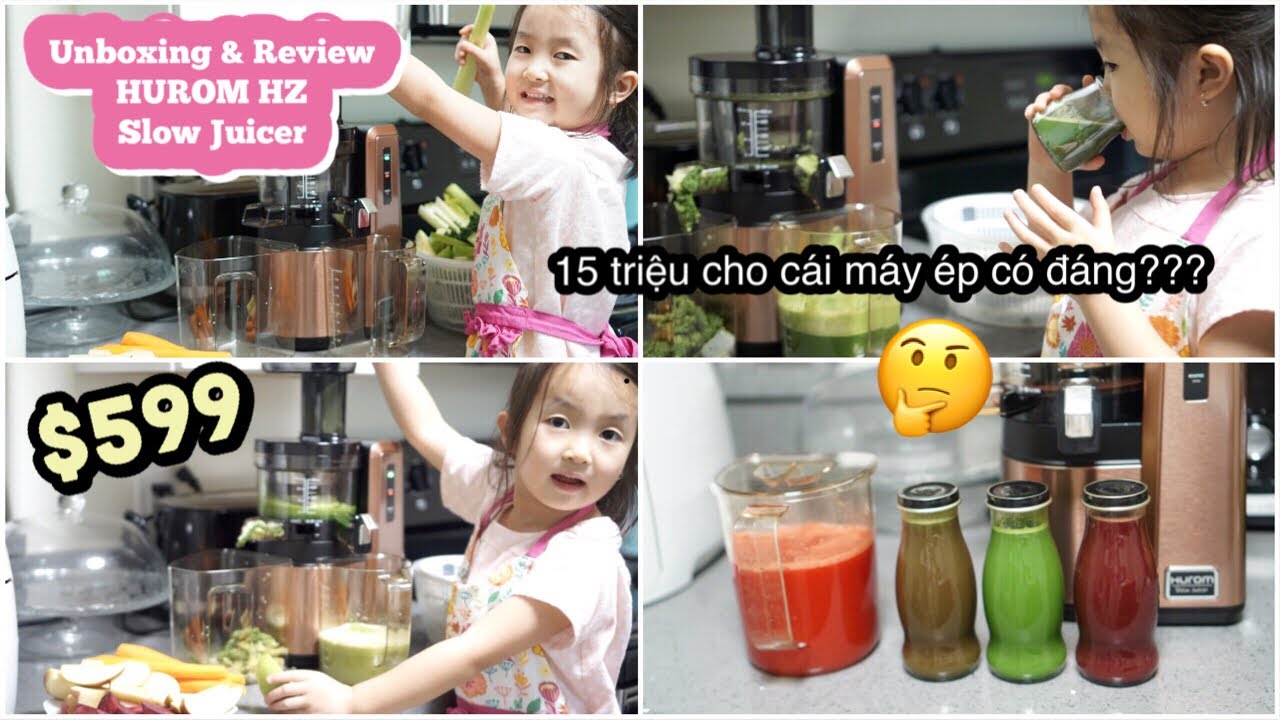 Đập Hộp & Review May Ép Chậm HUROM HZ SLOW JUICER ♥ Công Thức Nước Ép Dể Uống & Giàu Dưỡng Chất