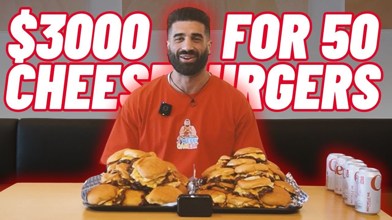 WIN $3000 FOR EATING 50 X CHEESEBURGERS - FOR THE WIN - BEVERLY HILLS, CA