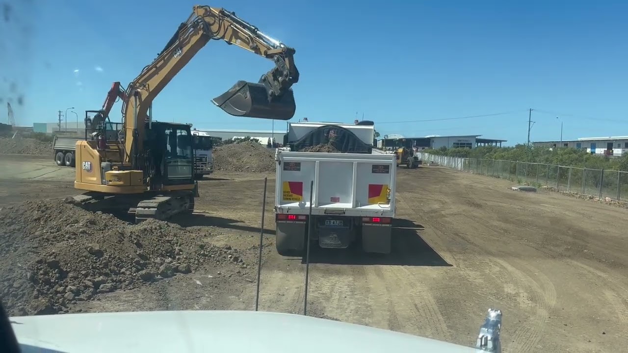 Earthworks at Bryan industries new industrial shed 