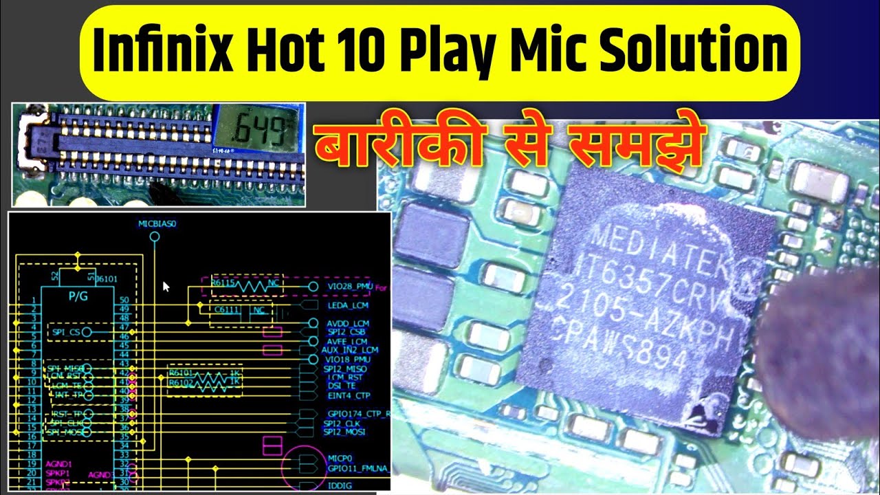 Infinix Hot 10 Play Mic Solution | All Android Phone Mic Section Deep Knowledge