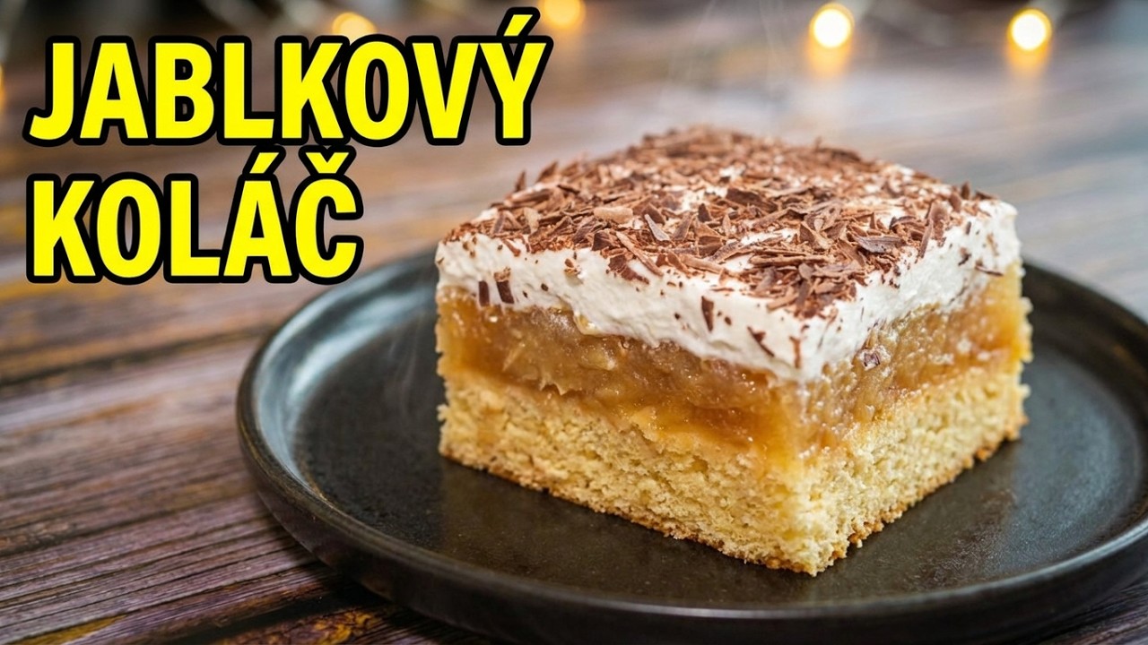 Jablkov&yacute; kol&aacute;č s tvarohom a kyslou smotanou (titulky) Video Recept | Recepty od Agi