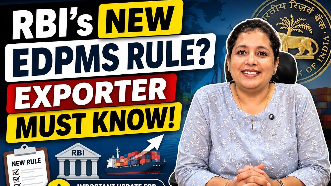 Urgent RBI Warning! Exporters Must Close Overdue EDPMS Entries Before 30 September