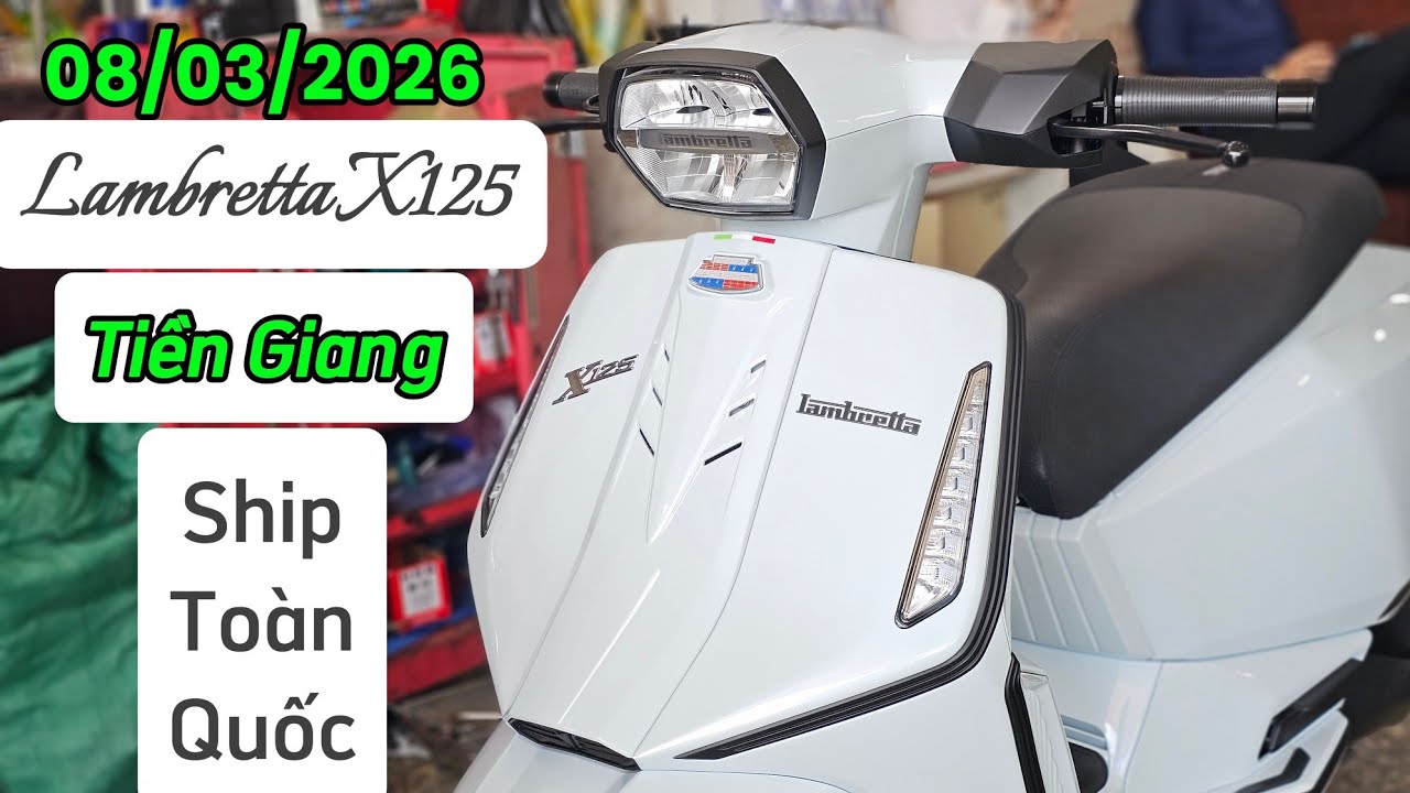 Lambretta X125 màu Trắng bán ship toàn quốc tại CH Mai Duyên. Khải Phạm #lambretta #125 #2026 #ship 