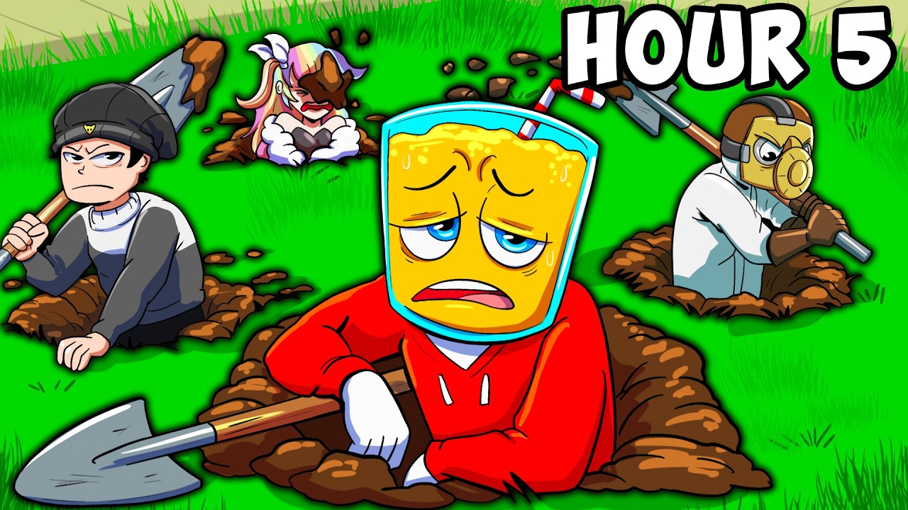 4 Idiots Played A Game Where you Just Dig for HOURS..
