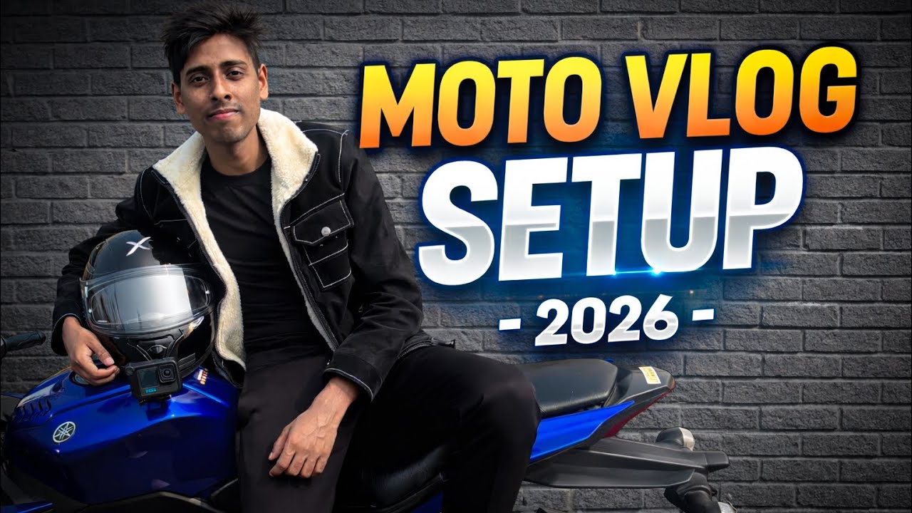 Moto Vlog Setup 2026  | Total Cost ₹42,000 | Go Pro Hero 12 