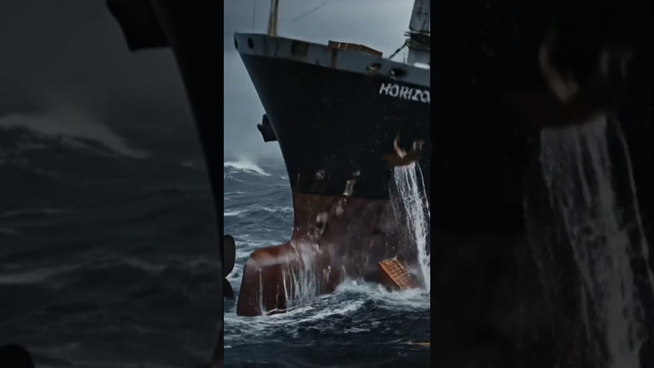 Cargo Ship Detonates After Hidden Mine Strike #shorts #explosion #cargo