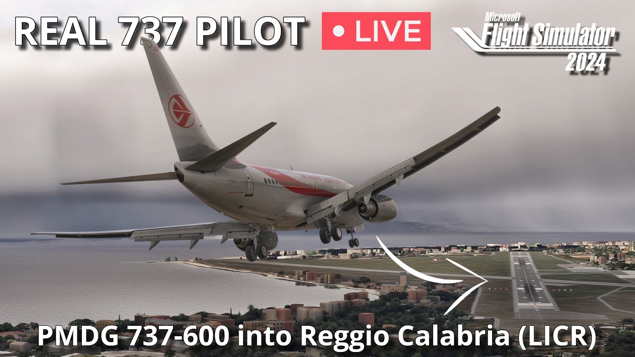 PMDG 737-600 flown by Real 737 Captain | Flying into Italy’s most challenging Airport | MSFS 2024