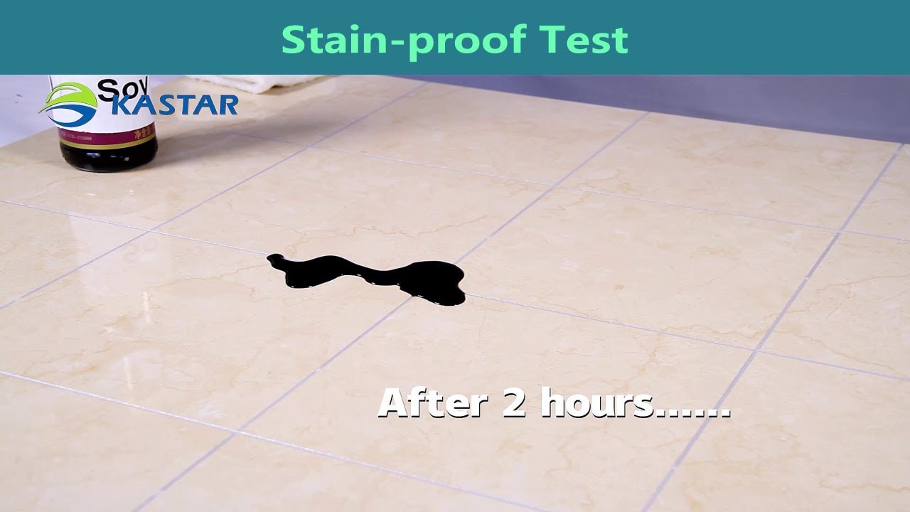 How To Grout | Stain Resistance Test | KASTAR® Ceramic Tile Sealer