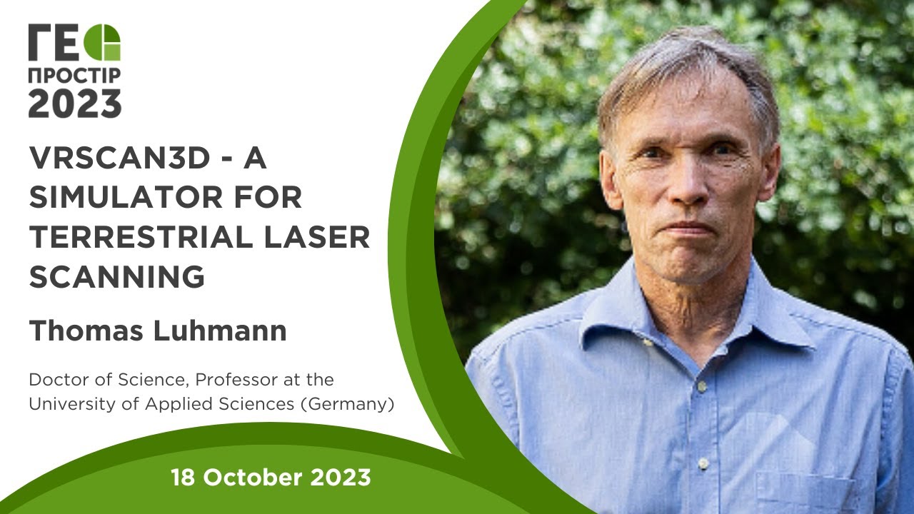 Geospace 2023 Thomas Luhmann VRscan3D - A simulator for terrestrial laser scanning