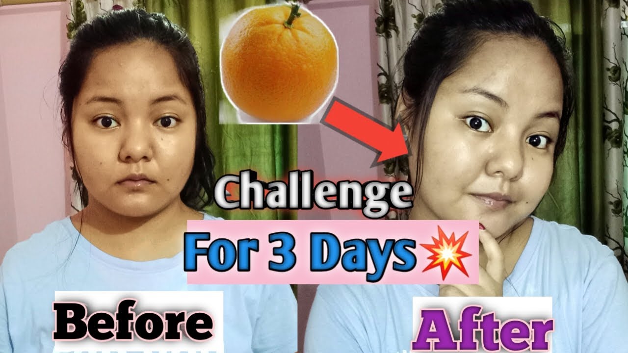 I used ORANGE PEEL POWDER to wash my face everyday For 3 days & This Happened 😳😳// Result Shocked .