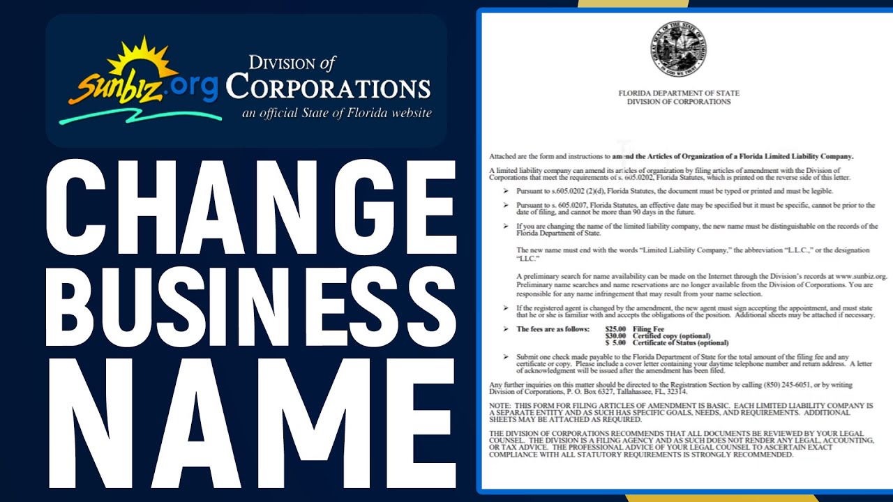 How To Change Business Name On Sunbiz (Easy!)