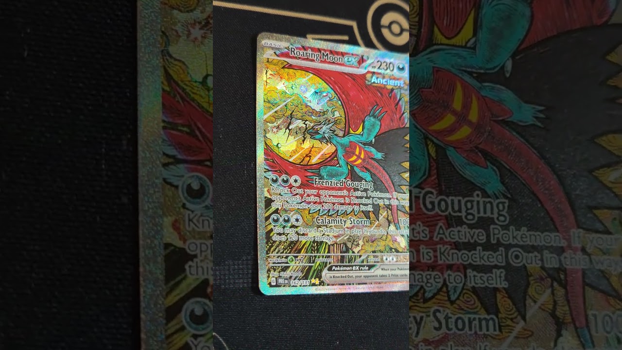ROARING MOON EX SPECIAL ILLUSTRATION RARE #162/131!!! #pokemon