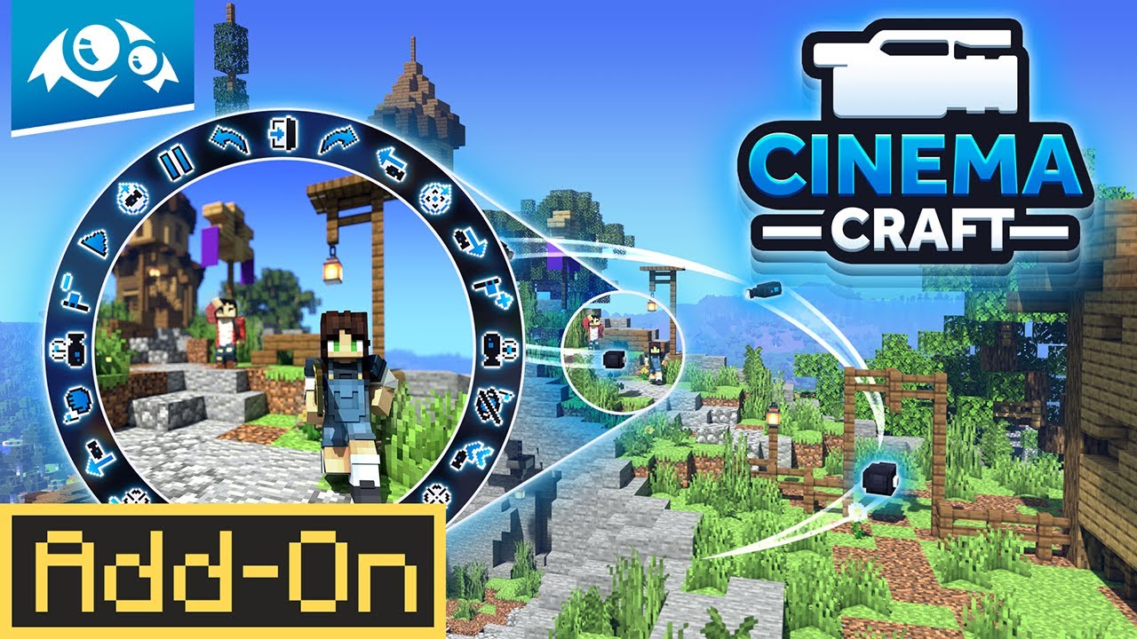 CINEMA CRAFT ADDON добавляет мод повтора в Minecraft Bedrock Edition