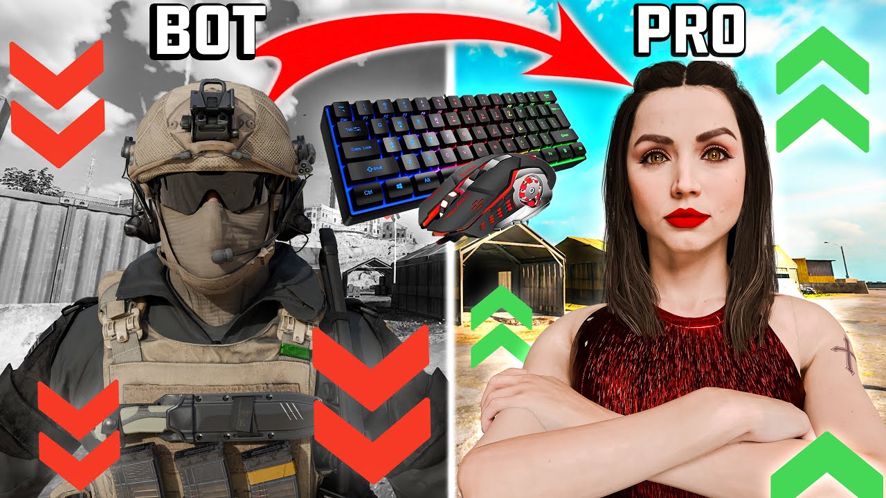 Переход с бота на про на мышке и клавиатуре в COD Warzone (Руководство MNK + настройки)