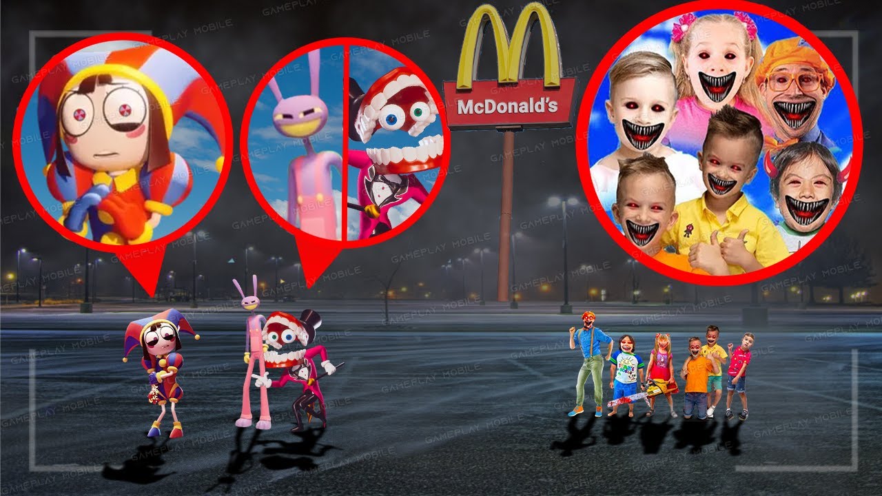 Drone Caught RYAN'S WORLD.EXE, AMAZING DIGITAL CIRCUS, BLIPPI.EXE, VLAD & NIKI.EXE, KIDS DIANA SHOW