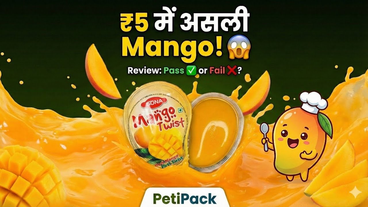 ₹5 Mein ASLI MANGO? 😱 Sona Mango Twist Review! 