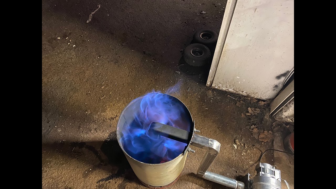 Blue Flame Waste Oil Burner Oil Heater Second Run