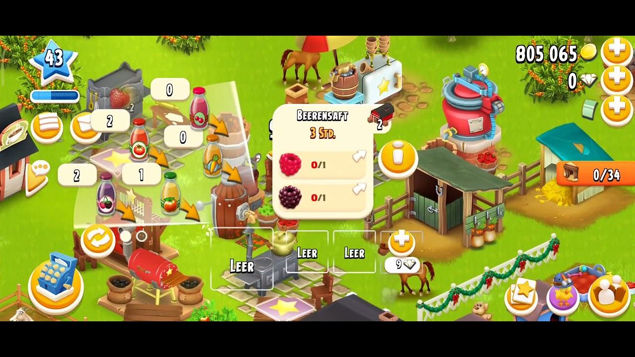 Heute spiele ich seit langem Mal wieder Hay Day