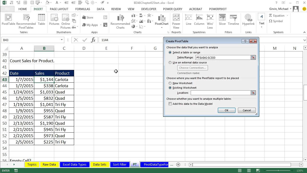 Basic Excel Business Analytics #13: Excel Data Analysis Features: Sort, Filter, Pivot Tables